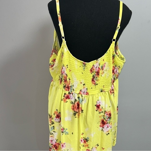 Torrid Floral Tank Top - Yellow and Multicolor - Picture 5 of 6